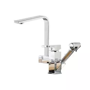 Смеситель для кухни TBOLUO черный латунный