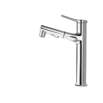 Смеситель для раковины, для ванной комнаты, для холодной и горячей воды, 3 дюйма, серый выдвижной смеситель, черный смеситель для раковины