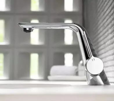 Смеситель для раковины Ferond латунный белый/матовый золотисто-серый