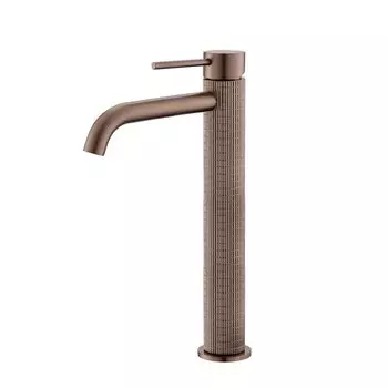 Смеситель для раковины Tuqiu матовый розовый золото