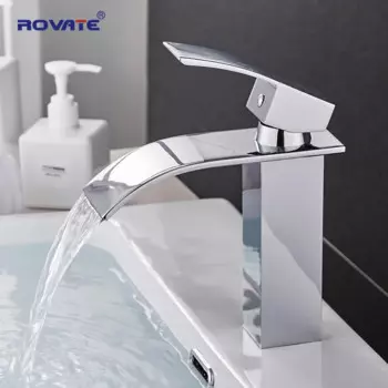 Смеситель ROVATE для раковины водопад