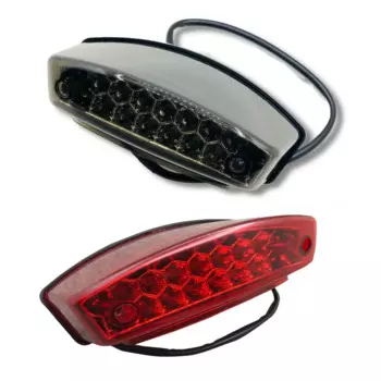 Дымовые линзы, универсальный задний стоп-сигнал для мотоцикла, 21 светодиодный задний фонарь для номерного знака мотоцикла, задние мигалки для Honda Suzuki Yamaha Kawasaki