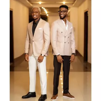 Смокинговые костюмы для мужчин, 2 предмета, официальные свадебные костюмы для жениха, одежда для вечеринки, дня рождения, костюм для церемонии, мужской свадебный пиджак, брюки