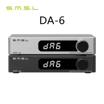 SMSL DA-6 Усилитель мощности Мини-усилитель DA6 высокого разрешения 70 Вт * 2 с дистанционным управлением Hi-Fi Music AMP