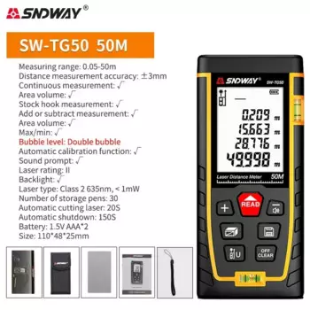 SNDWAY лазерный дальномер SW-50G/SW-70G/SW-100G/SW-120G