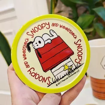 Snoopy подставка аниме кофейная чашка теплоизоляционный коврик для стола чашка для напитков нескользящий держатель для кастрюль утолщенный стол искусственный подарок