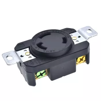Собранный проводной Промышленный разъем UL NEMA L6-30P US 30A, американский триполярный мужской женский Противоскользящий блокированный разъем