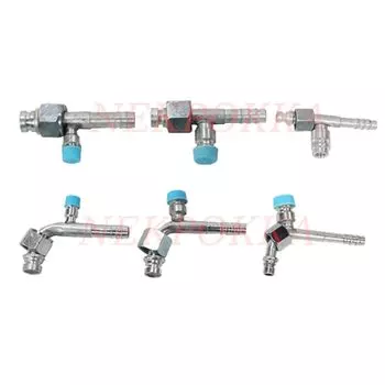 Соединение шланга для автомобильного кондиционера, соединение воздушного охлаждения или \ R134 с клапаном, соединение воздушного охлаждения с клапаном