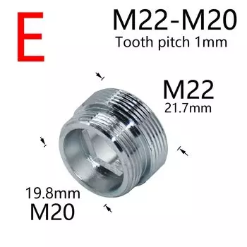 Соединитель для крана WYZXM металлический серебристый M16 M18 M20 M22 M24 M28