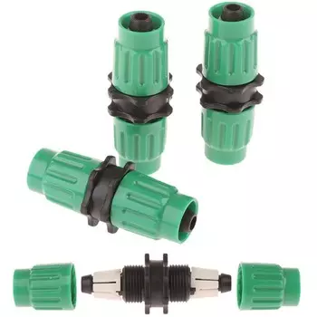 Соединитель для садового шланга CMinYP, зеленый