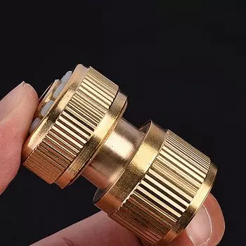 Соединитель для садового шланга HELTC латунный 1/2 дюйма