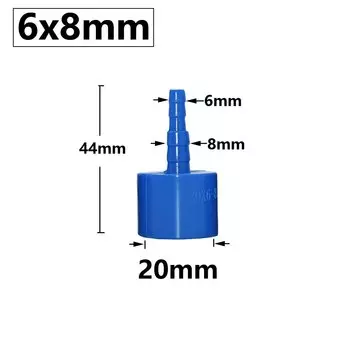 Соединитель для садового шланга KWZL, синий, ПВХ, 20 мм, G1/2