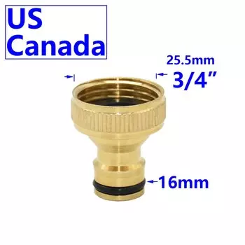 Соединитель для садового шланга латунный 1/2 3/4 дюйма LWHRR