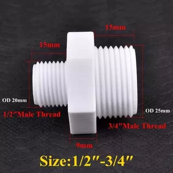 Соединитель для садовой воды SgooHan 1/2" 3/4" 1"