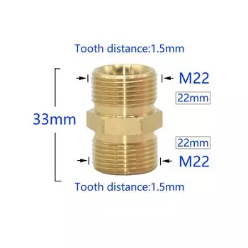 Соединитель для садовой воды ZWDZJL, латунный, 3/8 1/2 3/4 дюйма до M22 M14 M18