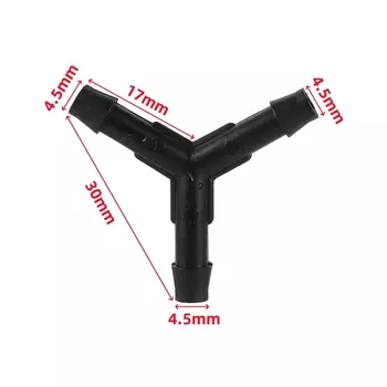 Соединитель для шланга Adhere To Fly 4/7 мм черный 20 шт