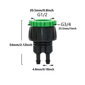 Соединитель для шланга KWZL пластик 1/2 3/4 дюйма
