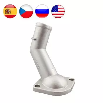 Соединитель для шлангов распределения охлаждающей жидкости, алюминиевый корпус термостата для Golf Jetta для Audi TT 06A121121C