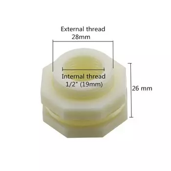 Соединитель для воды Talk-Satisfied из АБС-пластика 1/2"-2"