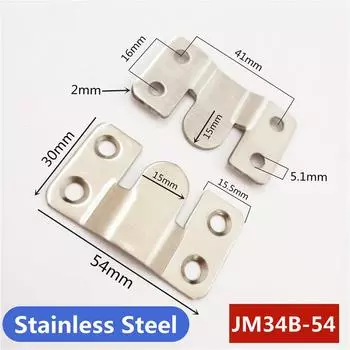 Соединительная деталь для мебели из нержавеющей стали/железа, 2 шт., подвесная Пряжка, железная кровать, подвесной крючок, пряжка, вставка в рамку зеркала, фитинги