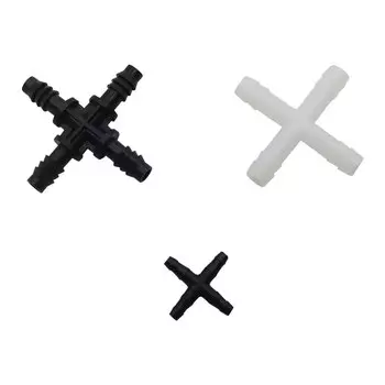 Соединительные фитинги для полива, 4 мм, 8 мм, 10 мм, быстроразъемные соединители для водопроводных труб, 4-канальный Соединительный сплиттер для шлангов, 20 шт.