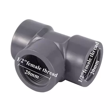 Соединитель ПВХ 1/2" 3/4" серый Adhere To Fly