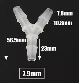 Соединители для садового водопровода NuoNuoWell 5 шт., прозрачные, пластик