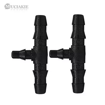 Соединители для шлангов MUCIAKIE, 4/7 мм на 3/5 мм, черные