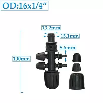 Соединители для шлангов WHWH пластик 16-20 мм