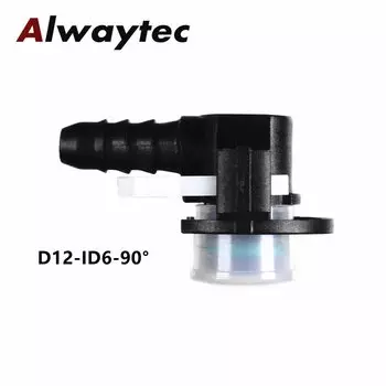 Соединители для труб AlwayTec ID12-ID6-90degree черный 10 шт