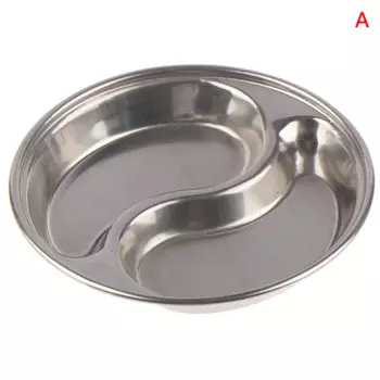 Соевые тарелочки PlumHOME серебристого цвета из нержавеющей стали 1/2/3 шт