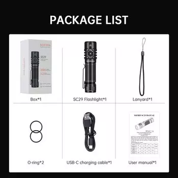 Sofirn SC29 3000 лм фонарик