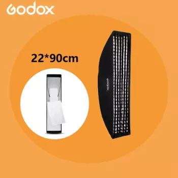 Софтбокс Godox 22x90 см 9x35 дюймов портативный прямоугольный сотовый фотобокс с креплением Bowens для студийной вспышки