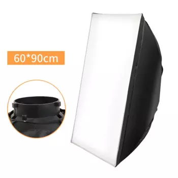 Софтбокс SH 60X90 складной для вспышки Speedlite, софтбокс для S-образного кронштейна, подходит для крепления Bowens Elinchrom, для видеосъемки