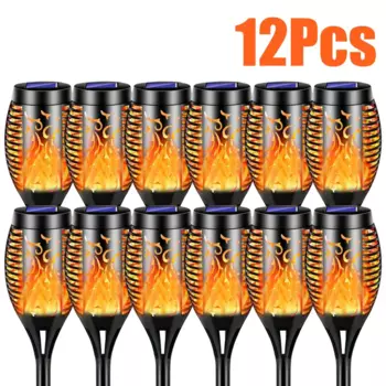 GOTP Солнечный фонарь с мерцающим пламенем для сада