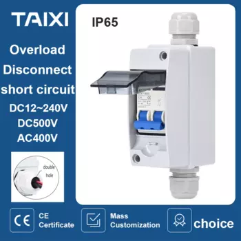 Автоматический выключатель для солнечных систем Taixi DC500В