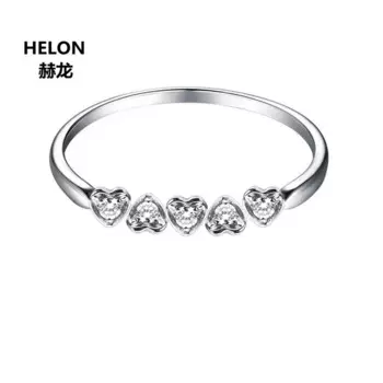 Женское кольцо из белого золота с бриллиантами, 18 К