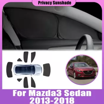 Солнцезащитные козырьки для конфиденциальности для Mazda 3 Mazda3 Sedan Axela 2013-2018 BM BN, анти-УФ-солнце на крыше, складной козырек, автомобильные аксессуары