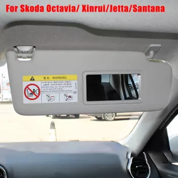 Солнцезащитный козырек для салона с зеркалом для макияжа для Skoda Octavia/Xin Rui/VW Jetta солнцезащитный козырек для водителя или пассажира