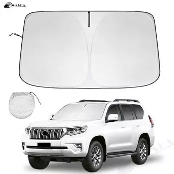 Солнцезащитный козырек на лобовое стекло автомобиля для Toyota Prado 90 120 150 2010-2023 2024 отражатель солнцезащитный козырек обеспечивает защиту автомобильных аксессуаров
