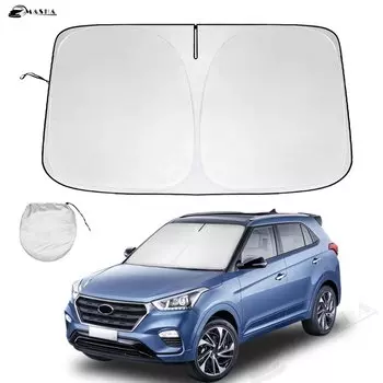 Солнцезащитный козырек на лобовое стекло автомобиля для Hyundai Creta GS GC SU2 2019 - 2023 2024 солнцезащитный козырек обеспечивает защиту интерьера