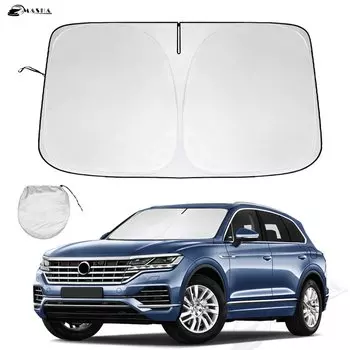Солнцезащитный козырек на лобовое стекло автомобиля для Volkswagen VW Touareg 1 2 3 2012-2022 2023 2024 Аксессуары Отражатель солнцезащитный козырек обеспечивает защиту