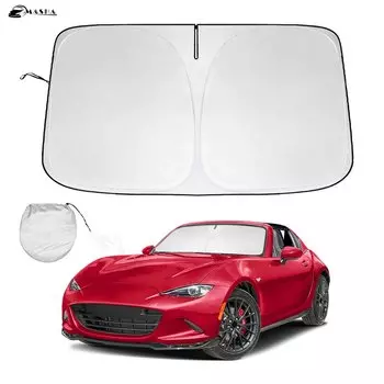Солнцезащитный козырек на лобовое стекло для Mazda MX5, MX 5, ND, NB, NC, NA, Miata MK 1, 2, 3, 2017-2022, 2023, солнцезащитный козырек на окно, защитные блоки, УФ-лучи