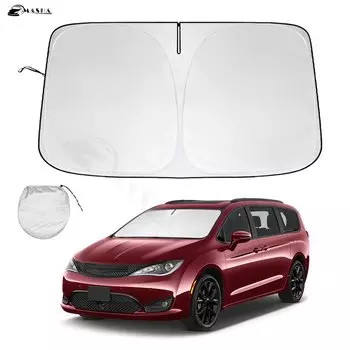 Солнцезащитный козырек на лобовое стекло для минивэна Chrysler Pacifica 2017-2023 2024, солнцезащитный козырек на окно, защита от солнца, складные блоки, УФ-лучи