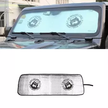 Солнцезащитный козырек на переднее лобовое стекло автомобиля, анти-УФ-изоляционная накладка для Jeep Wrangler JL Gladiator JT 2018-2022 2023, аксессуары для интерьера