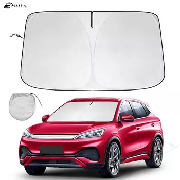 Солнцезащитный козырек от солнца на лобовое стекло для BYD Atto 3 Yuan Plus 2022 2023 солнцезащитный козырек от солнца защита от солнца складные блоки УФ-лучи