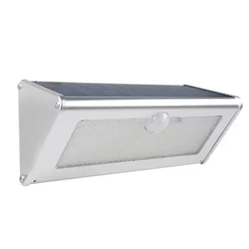 Солнечная лампа RIR, 48 светодиодов, алюминиевая, с датчиком движения