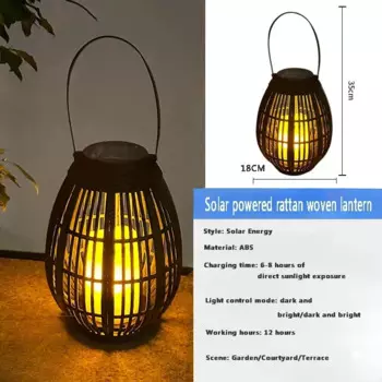 Солнечные фонари ZODOLAMP бамбуковые