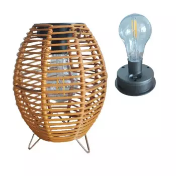 Солнечные фонарики из ротанга