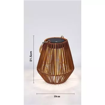 Солнечный фонарь из ротанга Claeted